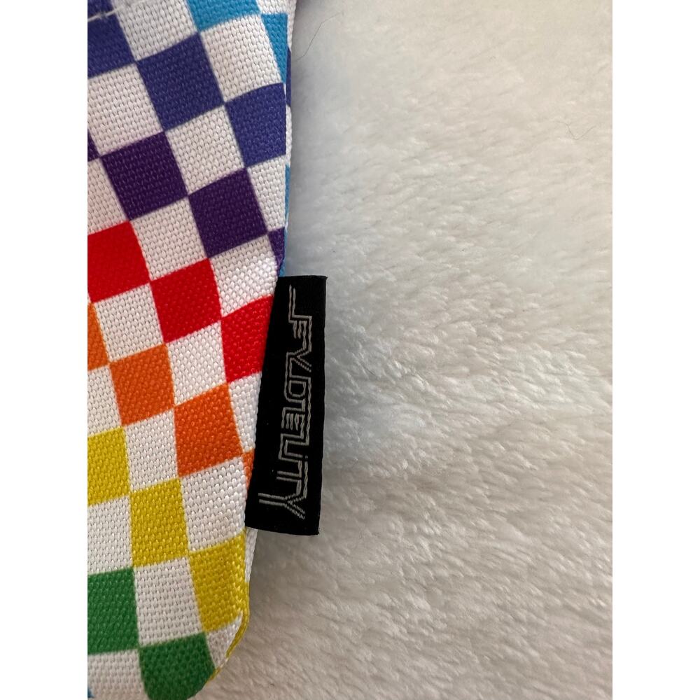 Fydelity Rainbow Checkered Mini Crossbody Belt Bag - Picture 7 of 8